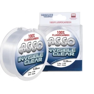 Fir ASSO Fluorocarbon Invisible Clear 0.28mm 50m
