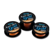 FIR KRYSTON QUICKSILVER GOLD COATED SHOCK LEADER 20m 25lb Gravel Brown