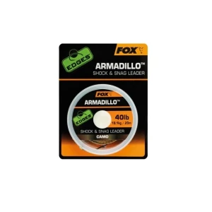 FIR TEXTIL FOX EDGES ARMADILLO SHOCK AND SNAG LEADER CAMO 30Lbs 20M