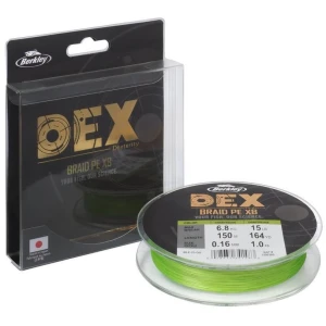 Fir Berkley DEX Braid x8, Chartreuse, 9kg, 0.12mm, 150m