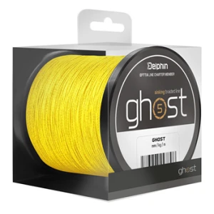 Fir Textil Delphin GHOST 8+1, Galben, 600m, 0.18mm, 9.1kg