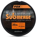 Fir Textil Fox Submerge Sinking Braid, Orange, 24.9kg, 55lbs, 0.30mm, 600m