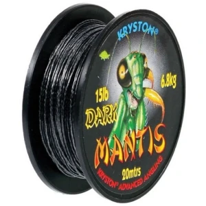 Fir Textil cu Camasa Kryston Super Mantis Coated Braid, Dark Silt, 20m, 25lbs