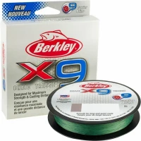 Fir Berkley Textil X9 Fluro Verde 0.14mm 150m