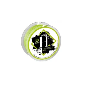 FIR TEXTIL JAXON HEGEMON 8X FLASH 150m 0.16mm 17kg Verde Fluo