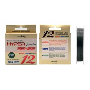 FIR TEXTIL POKEE HYPER SENSE BRAID 100% X 12 -MOSS GREEN-PIKE 0.12mm 125m