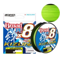 Fir Textil Owner Kizuna X8 Broad, 32.00kg, 0.36mm, Chartreuse, 270m