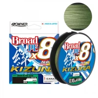 Fir Textil Owner Kizuna X8 Broad, 6.70kg, 0.13mm, Green In Dark, 135m