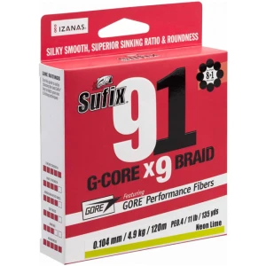 Fir Textil Sufix 91 Braid Chartreux 150m, 0.104mm, 4kg