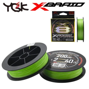 Fir textil YGK X-Braid X8 Upgrade PE Fluo Green 0.26mm 20.41kg 200m    
