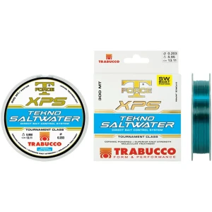 Fir Monofilament Trabucco SF XPS Tekno Saltwater, Crystal Blue, 0.350mm, 15.80kg, 300m