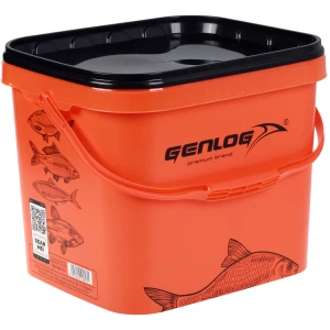 Galeata Genlog cu Capac, Portocaliu, 11.50L