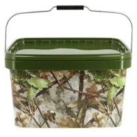 Galeata Ngt Patrata Cu Capac 12.5 L Cu Maner Metalic