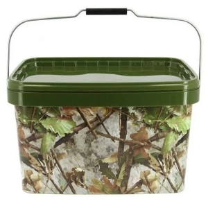 Galeata Ngt Patrata cu Capac 12.5 L cu maner metalic