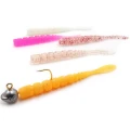 Grub Mustad Aji Micro Fla, Clear Rainbow Glitter, 5cm, 15buc/pac