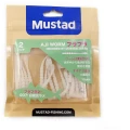 Grub Mustad Aji Micro Fla, Clear Rainbow Glitter Silver, 5cm, 15buc/pac