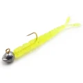 Grub Mustad Aji Split Tail, Clear Chartreuse, 5cm, 12buc/pac