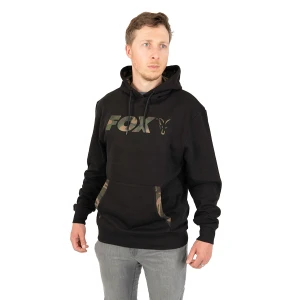 HANORAC FOX LW BLACK/CAMO PRINT PULLOVER HOODY MARIME XL