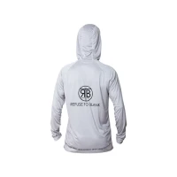 Hanorac RTB UV Long Sleeve Hoodie UPF 50+ Light Grey S