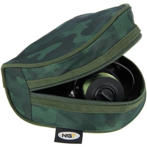 Husa pentru Mulineta NGT Dapple Reel Case Camo 17x9cm