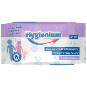 Servetele Umede Hygenium Antibacteriene 50 Servetele Pachet