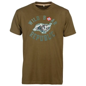 Tricou Treesco Percussion Willd Boar Republic, Kaki, Marimea 2XL