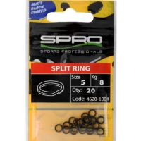 Inele Despicate Spro Matt Black Nr 4.5 20 Buc 5kg