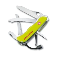 Briceag Multifunctional Rescue Tool, 11.1 cm, Teaca Nylon, Galben Fluo