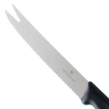 Cutit Bucatarie Victorinox, Swiss Classic Branza si Carnati, Lama Zimtata 11cm, Negru