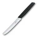Cutit Bucatarie Victorinox Swiss Modern Table Knife, Lama Zimtata 11cm, Negru