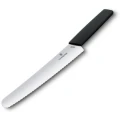 Cutit Bucatarie Victorinox, Swiss Modern pentru Paine , Lama Zimtata 22cm, Negru, Blister