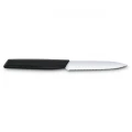 Cutit Bucatarie Victorinox, Swiss Paring Modern Knife, Lama Zimtata 10cm, Negru