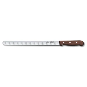 Cutit Bucatarie Victorinox Wood Salmon Knife, Lama Gofrata 30cm, Maro