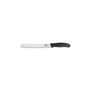 Cutit Feliat Victorinox SwissClassic Bread Knife, Lama Zimtata 21cm, Negru, Cutie Cadou