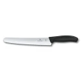 Cutit Feliat Victorinox SwissClassic Bread/Pastry Knife, Lama Zimtata 22cm, Negru, Cutie Cadou