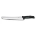 Cutit Feliat Victorinox SwissClassic Pastry Knife, Lama Zimtata 26cm, Negru, Cutie Cadou