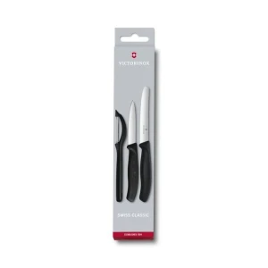 Set 2 Cutite + 1 Curatator Victorinox, Bucatarie, Negru
