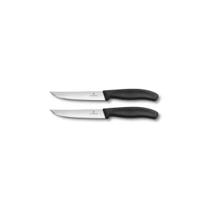 Set 2 Cutite Victorinox, Swiss Classic Friptura, Lama 12cm, Negru