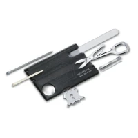 Trusa Multifunctionala Victorinox SwissCard NailCare, negru transparent - 0.7240.T3