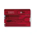 Trusa Multifunctionala Victorinox SwissCard, rosu transparent - 0.7100.T