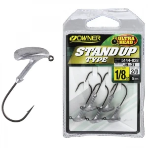 Jig Lestat Owner JH-31 No.3/0 1/4Oz Stand Up Type 5buc/plic