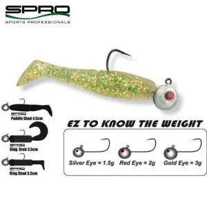 Jig Spro micro bila cu carlig Gamakatsu nr.2 2gr  4buc/plic