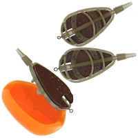Set In Line Method Feeder 20g+30g+40g Ngt + Matrita Din Silicon