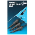 Clips Plumb Piedut Nash Speed Lead Clip Silt + Vartej cu Agrafa Rapida, 8buc/pac