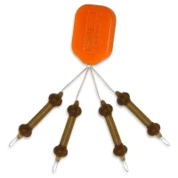 Pb Heli-chod Rubber  Beads X Small Weed 4 Buc/plic