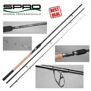 LANSETA SPRO PETRI FEEDER 3.60 250 GR 3SEG PLUS 3 VARFURI