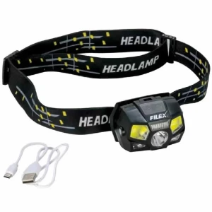 Lanterna de Cap Reincarcabila cu Senzor de Miscare Filfishing Filex Headlamp 120lm