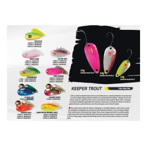 Lingura Oscilanta Colmic Herakles Keeper Trout 5g Chartreuse Orange Gold