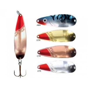 Lingura Oscilanta Rublex Orkla Nr6 24g/81mm Argint + Cap rosu