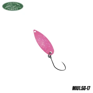 Lingura oscilanta Forest Miu 1.5g FLUORESCENT PINK ( W/LAME )